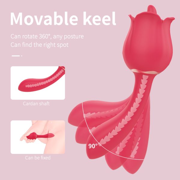 Anesidora Upgraded Female Rose Tongue Licking Vibrator for Women