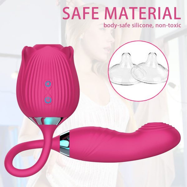 Rose Suction Stimulator With Bullet