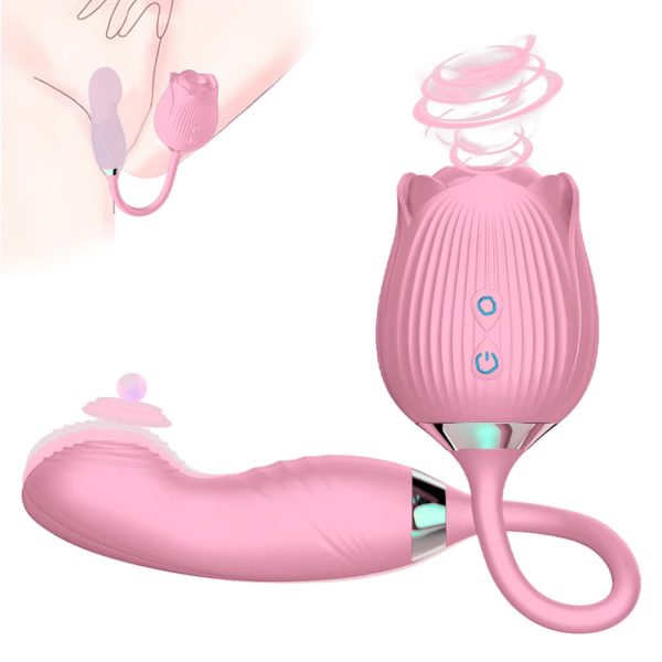 Rose Suction Stimulator With Bullet