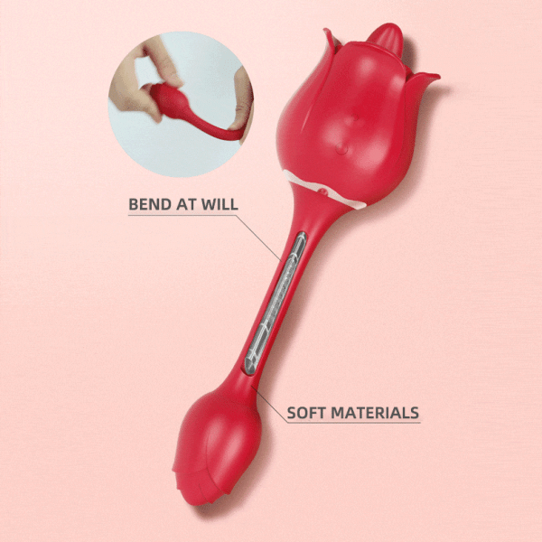 The Rose Licking Toy and Vibrating Rosebud