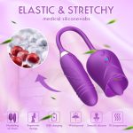 Rose Toy With Tongue and Tapping G Spot Vibrator