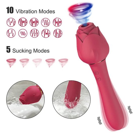 Rose Clit Wand G Spot Vibrator