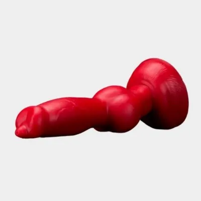 Red dragon suction cup dildo 