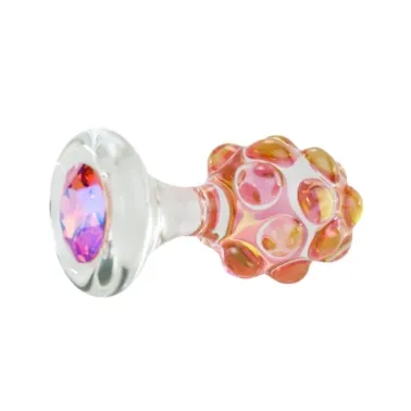 Pineapple Delight  glass anal plug 