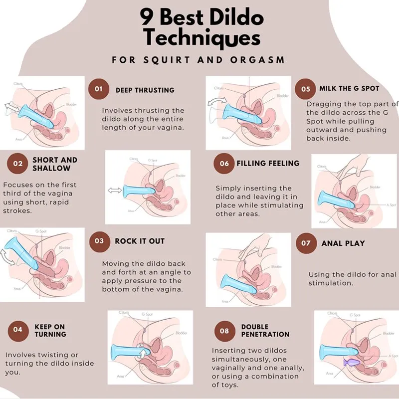 9 Beste technique Tips for using a dildo  for beginner 