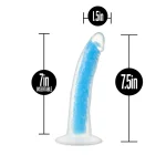 Blush Neo - Blue Glow in the Dark Dildo 7 Inch