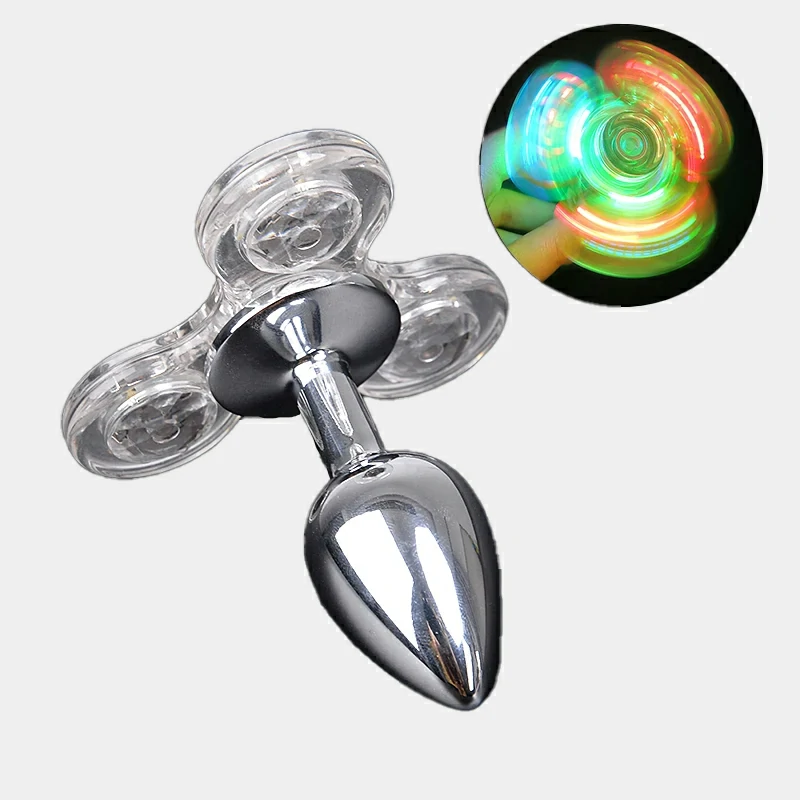 anal plug fidget spinner Rechargeable Vibrating Butt Plug main image 0
