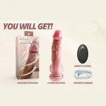 Wiggling Dildo 8.5 Inch Vibrating with Suction Cup