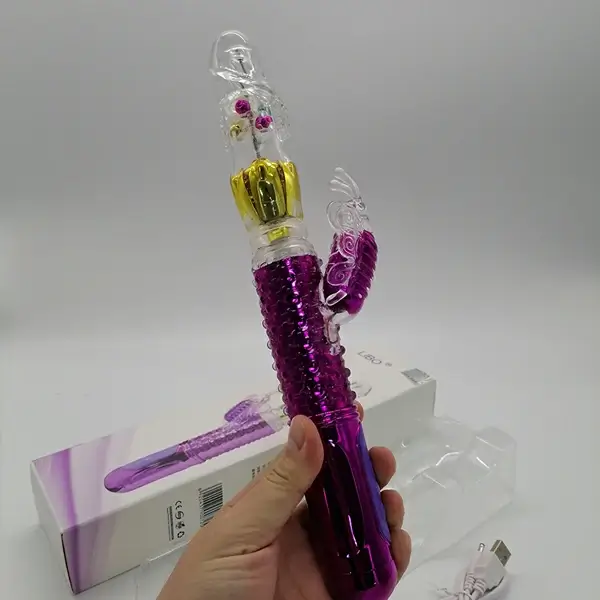 Butterfly Rabbit Vibrator - Purple