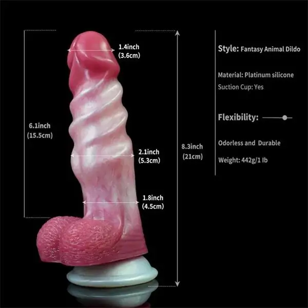 Headboard Mount Dildo 8 Inches