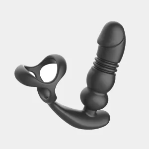 Hgod - Thrusing Anal Beads Massager with Cock Rings