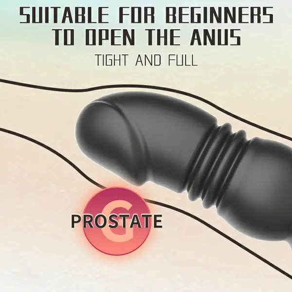 Hgod - Thrusing Anal Beads Massager with Cock Rings