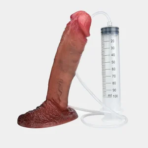 Jizzing Self Cumming Dildo 8.5 Inch