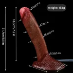 Jizzing Self Cumming Dildo 8.5 Inch