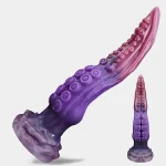 Purple Silicone Tentacle Dildo 10 Inches