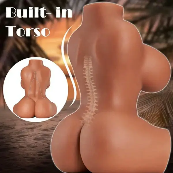 Black Torso Sex Doll Realistic Handheld