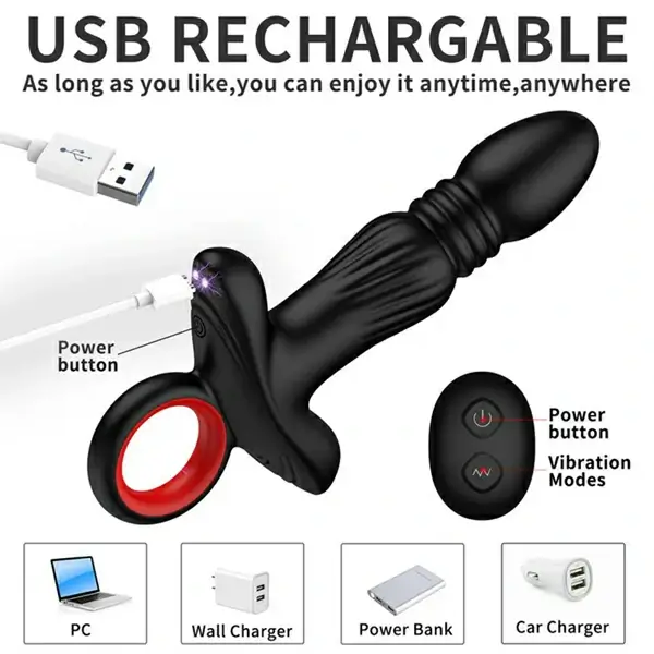 Bluetooth Thrusting Prostate Butt Plug