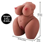 Fat Black Sex Doll Torso Realistic Design