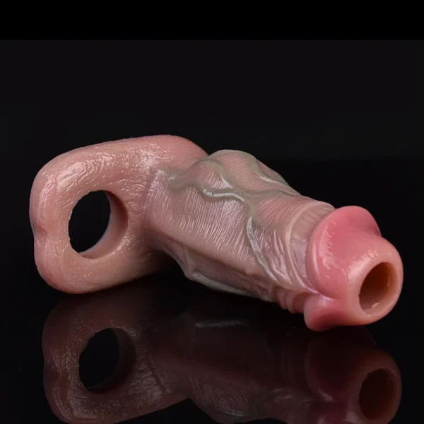 Realistic Open Ended Penis Sleeve Premium Silicone