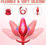 Rose Toy with Butt Plug Dual Stimulation