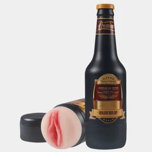 Beer Bottle - Discreet Vibrating Pocket Pussy