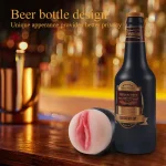 Beer Bottle - Discreet Vibrating Pocket Pussy