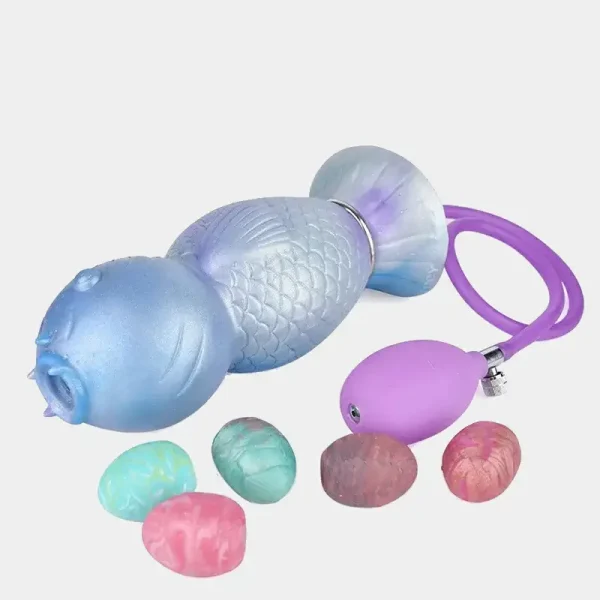 Fish Silicone Ovipositor Dildo