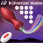 Luminous Fiber Vibrating Butt Plug