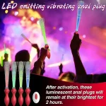 Luminous Fiber Vibrating Butt Plug