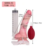 Premium Silicone Ejaculating Curved Dildo