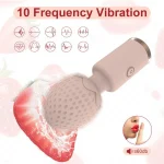 Strawberry - Vibrating Wand Clit Massager