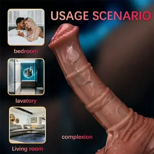 Thrusting Horse Silicone Dildo With Remote (6)