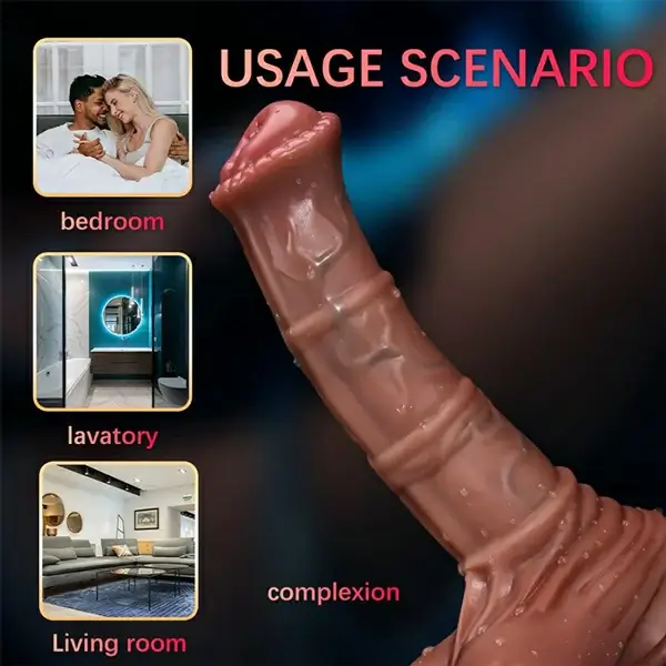 Thrusting Horse Silicone Dildo With Remote