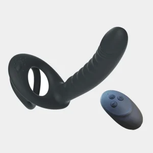 Double Penetrator Penis Ring Vibration and Remote