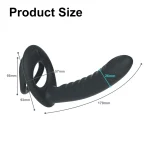 Double Penetrator Penis Ring Vibration and Remote