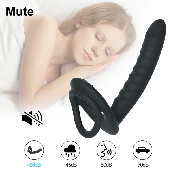 Double Penetrator Penis Ring Vibration and Remote