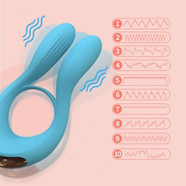 Extra Soft Penis Ring With Rabbit Vibrator