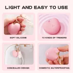 Heart Shape Keychain APP Control Mini Cute Vibrator