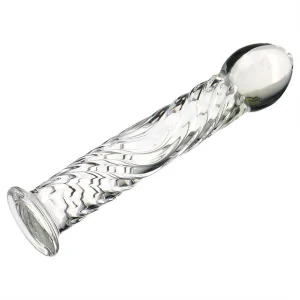 Textured Glass Dildo 7 Inches