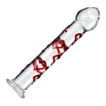 Textured Glass Dildo 7 Inches