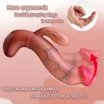 Vibrating Dog Knot Dildo Premium Silicone