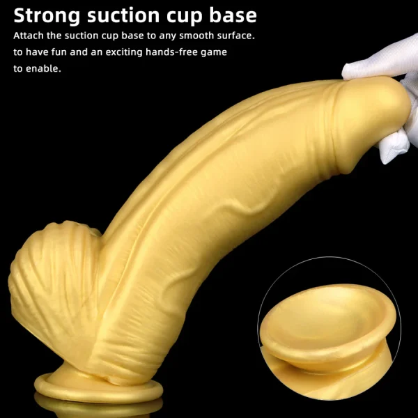 Realistic Fat Dildo 10 Inches Premium Silicone