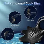 Variable Speed Vibrating Cock Ring & Testicles Stimulator