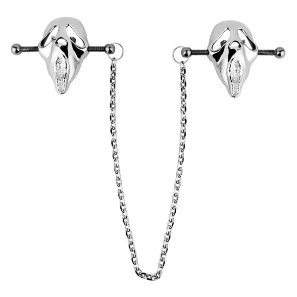 Anesidora Metal Skull Nipple Clamps