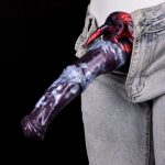 Black Dragon Dildo With Big Suction Cup