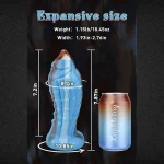 Blue Fantasy Exotic Dildos -  Dragon Monster Design