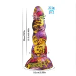 Comic Colorful Anal Dildo Big Suction Cup