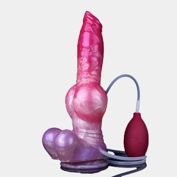 Ejaculating Dog Dildo Premium Silicone 10 Inches