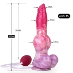 Ejaculating Dog Dildo Premium Silicone 10 Inches