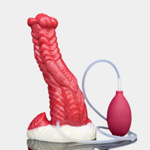 Ejaculating Dragon Dildo Monster Red